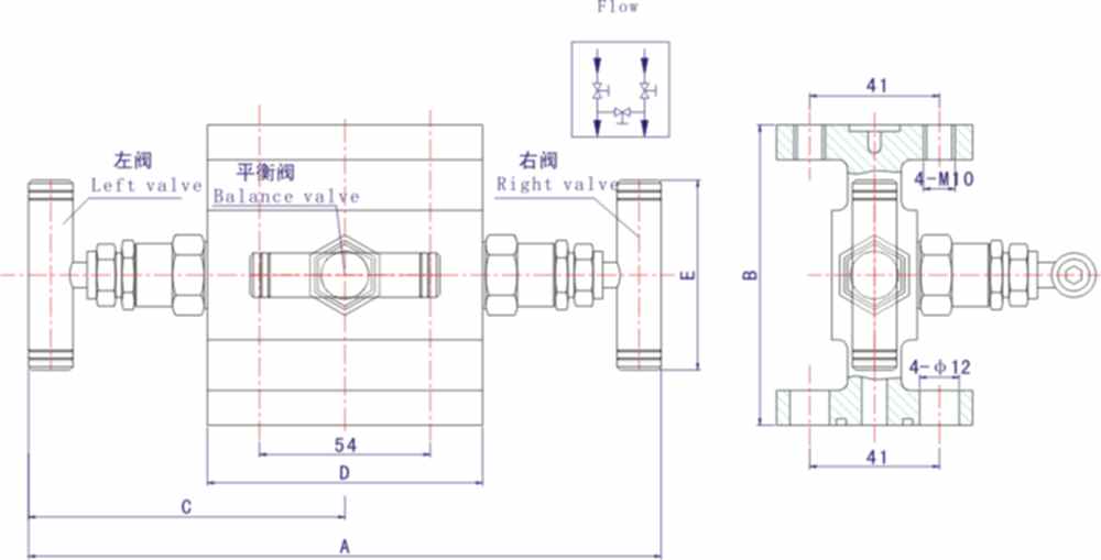 1151雙法蘭式三閥組