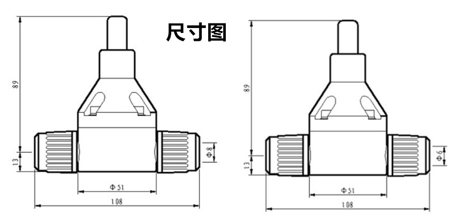 塑料軟管背壓閥尺寸圖