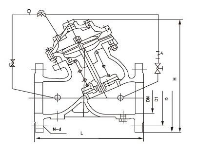 YX741X可調式減壓穩壓閥結構圖